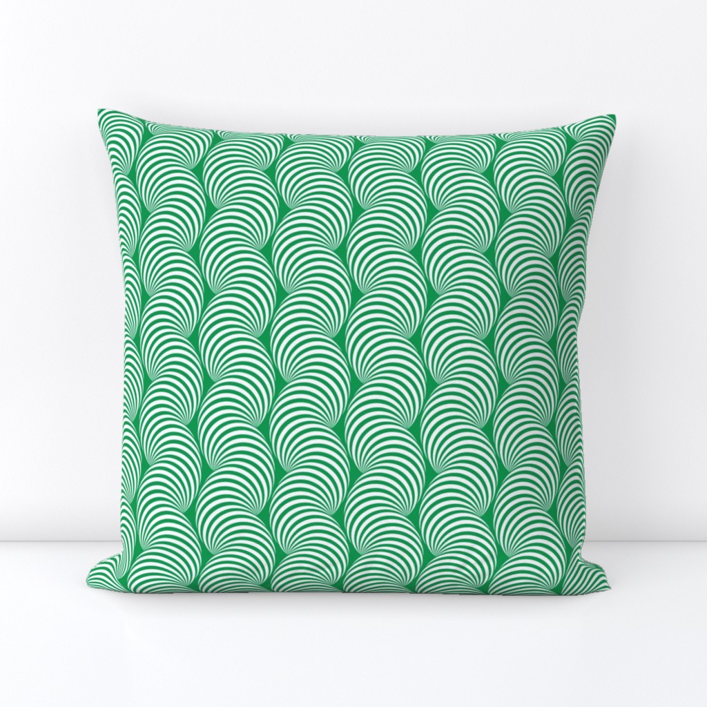 Striped Pipe Optical Illusion (One Way) - Green