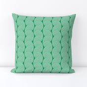 Striped Pipe Optical Illusion (One Way) - Green