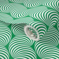 Striped Pipe Optical Illusion (One Way) - Green