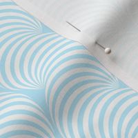 Striped Pipe Optical Illusion (One Way) - Light Blue