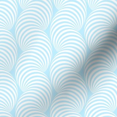 Striped Pipe Optical Illusion (One Way) - Light Blue