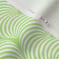 Striped Pipe Optical Illusion (One Way) - Light Green