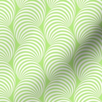 Striped Pipe Optical Illusion (One Way) - Light Green