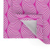 Striped Pipe Optical Illusion (One Way) - Magenta