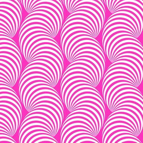 Striped Pipe Optical Illusion (One Way) - Magenta