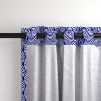 Striped Pipe Optical Illusion (One Way) - Navy