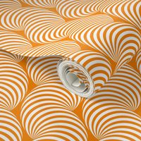 Striped Pipe Optical Illusion (One Way) - Orange