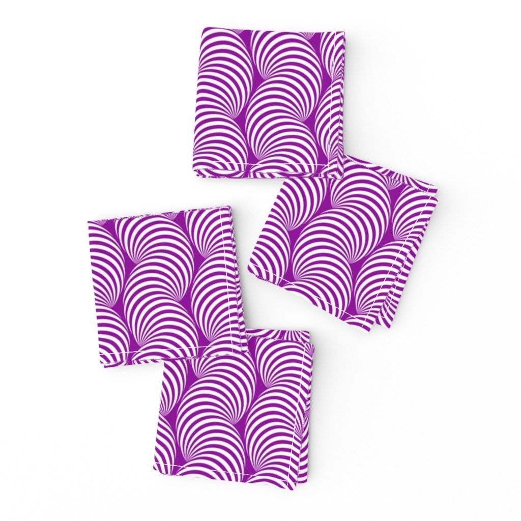 Striped Pipe Optical Illusion (One Way) - Violet