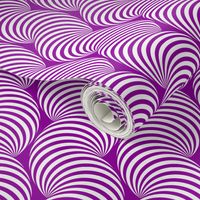 Striped Pipe Optical Illusion (One Way) - Violet