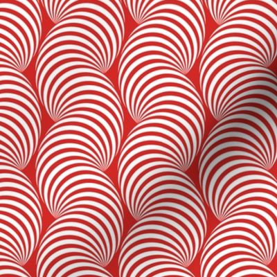 Striped Pipe Optical Illusion (One Way) - Red