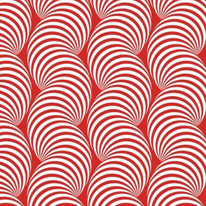 Striped Pipe Optical Illusion (One Way) - Red
