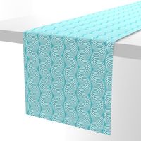 Striped Pipe Optical Illusion (One Way) - Turquoise