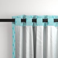 Striped Pipe Optical Illusion (One Way) - Turquoise