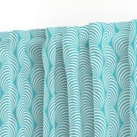 Striped Pipe Optical Illusion (One Way) - Turquoise