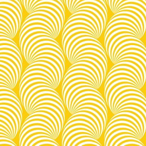 Striped Pipe Optical Illusion (One Way) - Yellow