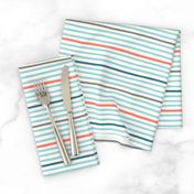 wavy stripes aqua blue