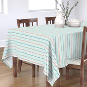 wavy stripes aqua blue