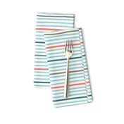 wavy stripes aqua blue