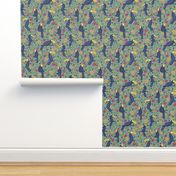 Pattern #83 - Toucans and parrots tropical dream 