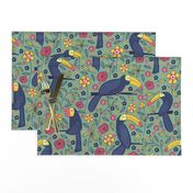 Pattern #83 - Toucans and parrots tropical dream 