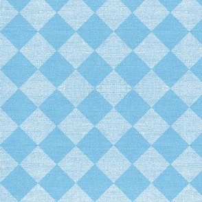 sky blue harlequin checks