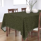 ★ CAMO LEOPARD - LEOPARD PRINT in OLIVE GREEN ★ Medium Scale / Collection : Leopard spots – Punk Rock Animal Print