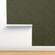 ★ CAMO LEOPARD - LEOPARD PRINT in OLIVE GREEN ★ Medium Scale / Collection : Leopard spots – Punk Rock Animal Print