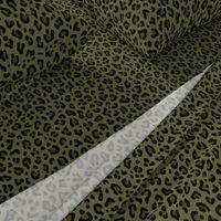 ★ CAMO LEOPARD - LEOPARD PRINT in OLIVE GREEN ★ Medium Scale / Collection : Leopard spots – Punk Rock Animal Print