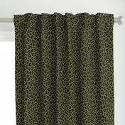 ★ CAMO LEOPARD - LEOPARD PRINT in OLIVE GREEN ★ Medium Scale / Collection : Leopard spots – Punk Rock Animal Print