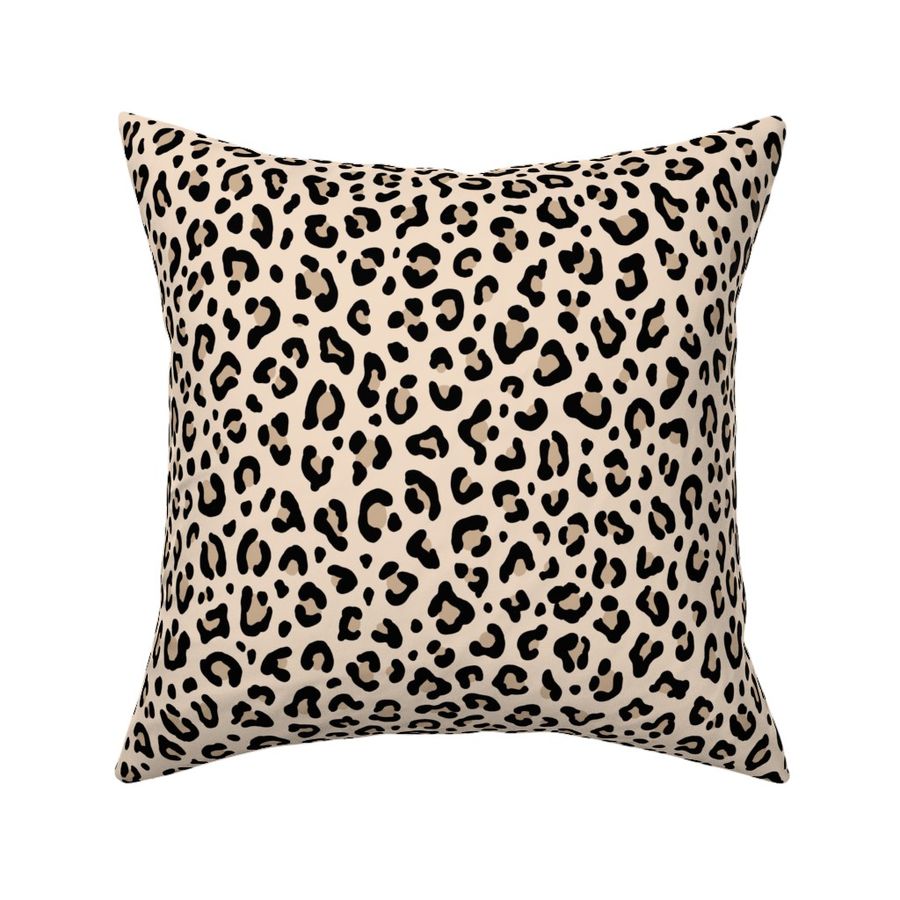 BLACK and WHITE LEOPARD - LEOPARD Fabric | Spoonflower