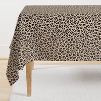 ★ BLACK and WHITE LEOPARD - LEOPARD PRINT in ECRU ★ Medium Scale / Collection : Leopard spots – Punk Rock Animal Print