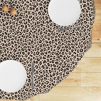 ★ BLACK and WHITE LEOPARD - LEOPARD PRINT in ECRU ★ Medium Scale / Collection : Leopard spots – Punk Rock Animal Print