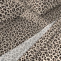 ★ BLACK and WHITE LEOPARD - LEOPARD PRINT in ECRU ★ Medium Scale / Collection : Leopard spots – Punk Rock Animal Print