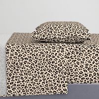 ★ BLACK and WHITE LEOPARD - LEOPARD PRINT in ECRU ★ Medium Scale / Collection : Leopard spots – Punk Rock Animal Print