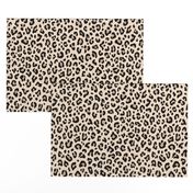 ★ BLACK and WHITE LEOPARD - LEOPARD PRINT in ECRU ★ Medium Scale / Collection : Leopard spots – Punk Rock Animal Print