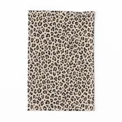 ★ BLACK and WHITE LEOPARD - LEOPARD PRINT in ECRU ★ Medium Scale / Collection : Leopard spots – Punk Rock Animal Print