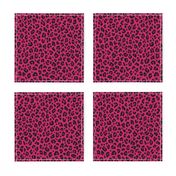 ★ LOVE LEOPARD – LEOPARD PRINT in HOT PINK ★ Small Scale / Collection : Leopard spots – Punk Rock Animal Print