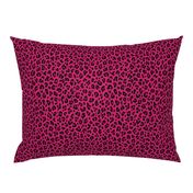 ★ LOVE LEOPARD – LEOPARD PRINT in HOT PINK ★ Small Scale / Collection : Leopard spots – Punk Rock Animal Print