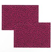 ★ LOVE LEOPARD – LEOPARD PRINT in HOT PINK ★ Small Scale / Collection : Leopard spots – Punk Rock Animal Print