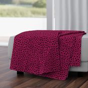 ★ LOVE LEOPARD – LEOPARD PRINT in HOT PINK ★ Small Scale / Collection : Leopard spots – Punk Rock Animal Print