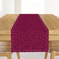 ★ LOVE LEOPARD – LEOPARD PRINT in HOT PINK ★ Small Scale / Collection : Leopard spots – Punk Rock Animal Print