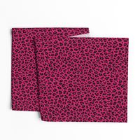 ★ LOVE LEOPARD – LEOPARD PRINT in HOT PINK ★ Small Scale / Collection : Leopard spots – Punk Rock Animal Print