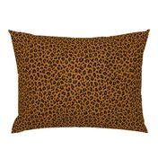 ★ LEOPARD PRINT in YELLOW OCHRE ★ Small Scale / Collection : Leopard spots – Punk Rock Animal Print