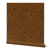 ★ LEOPARD PRINT in YELLOW OCHRE ★ Small Scale / Collection : Leopard spots – Punk Rock Animal Print