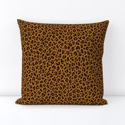 ★ LEOPARD PRINT in YELLOW OCHRE ★ Small Scale / Collection : Leopard spots – Punk Rock Animal Print