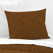 ★ LEOPARD PRINT in YELLOW OCHRE ★ Small Scale / Collection : Leopard spots – Punk Rock Animal Print