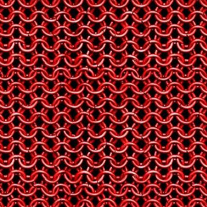 Chainmail Red 5/8" link size 15.87mm