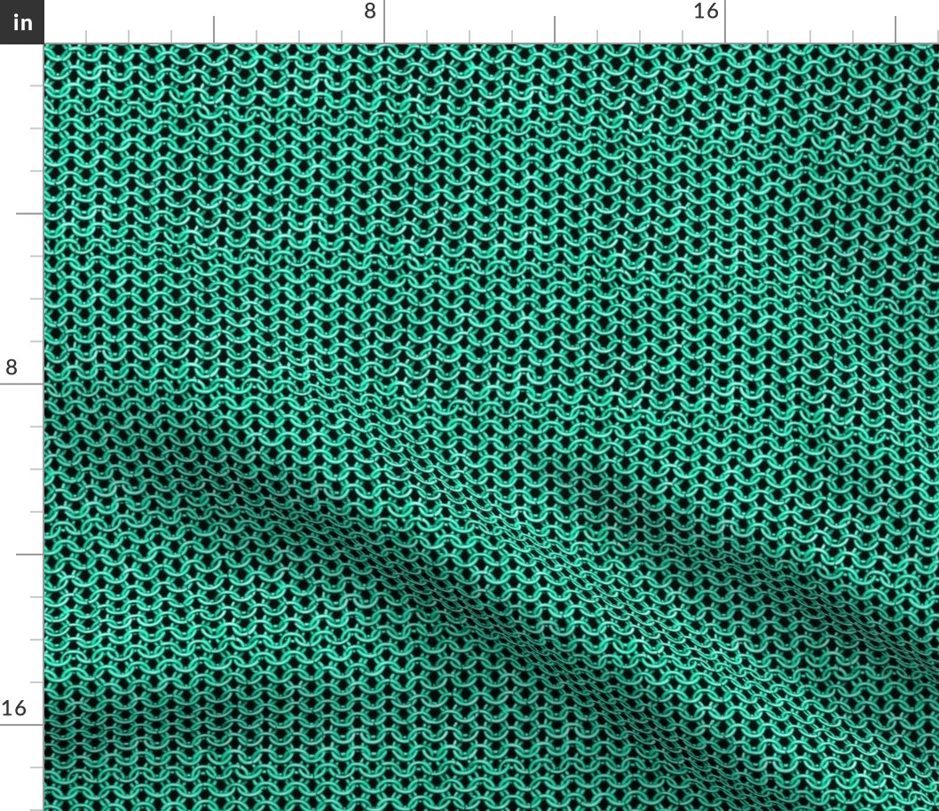 Chainmail Cyan 1 1/8" link size 29 mm
