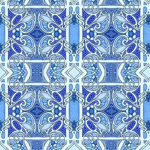 Blue Trellis Twist