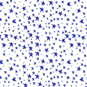 white stars background